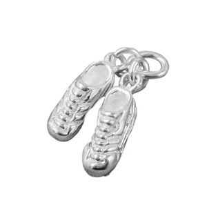 Colgante Zapatos Botas De Fútbol De 925 Plata, Colgante De Plata 14x4mm, Niños - Picture 1 of 2