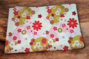 Vintage Pink Mid-Century Fun Flower Power Theme 1.4 yd x 62" Wide Width - Bild 1 von 8