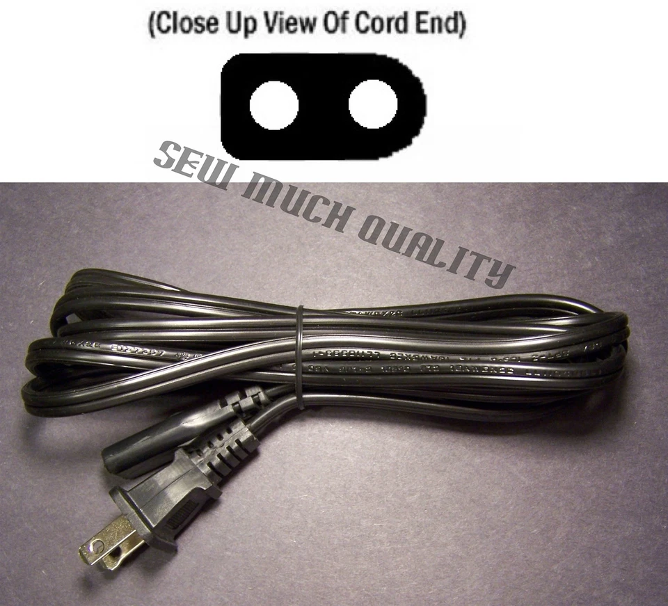 CORD Power Janome NewHome 1600P-QC 3050 4123 5000 6060QC 6125QC 6260QC 7061NX + Foto 1 de 3