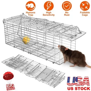 Foldable Galvanized Iron Mouse Rat Trap Rodent Trap Live Control Catch Mice Cage - Picture 1 of 12