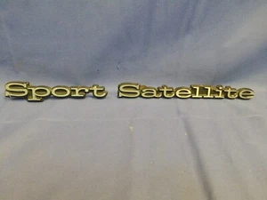 1969-1970 Plymouth Sport Satellite Fender Emblems SPORT SATELLITE - Picture 1 of 8