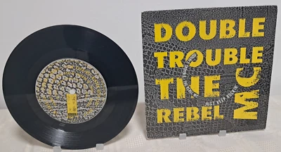 DOUBLE TROUBLE & THE REBEL MC - JUST KEEP ROCKIN 7'' P/S DESIRE WANT 9 1989£5.65 - Image 1 of 2