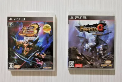 Lot 2 Monster Hunter 3rd HD Ver & Frontier G set PS3 Playstation 3 Japan ver. - Image 1 of 3