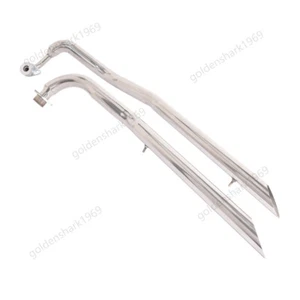 For Yamaha V Star 1100 XVS 1100 1999-2009 Silver Exhaust System Slip On Muffler - Bild 1 von 8
