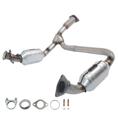 Set Catalytic Converter Chevrolet Trailblazer 2006-2009 5.3L 6.0L Highflow — 第 1/4 张图片