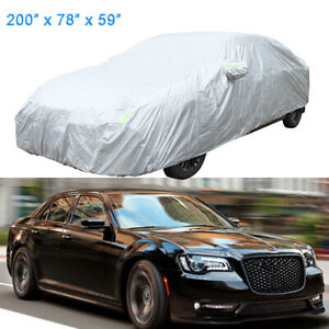 Full Car Cover Water Sun Snow Rain Proof Outdoor Exterior For Chrysler 300 300C