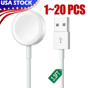 Magnetic USBA Charging Cable Charger For Apple Watch Series 5/6/SE/8/9/Ultra Lot - Picture 1 of 10