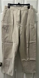 Jones New York Sport Gr. 14 Hose Baumwolle Stretch beige gerades Bein klassisch NEU - Bild 1 von 12