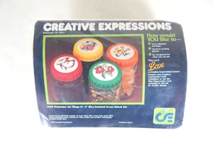 Creative Expressions Kit punti croce contati 7839 Anelli barattolo decorativo 4 -3"1984 - Foto 1 di 4