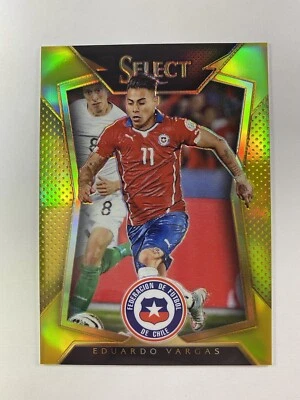 Eduardo Vargas 2015-16 Panini Select GOLD Prizm /10 SP Card #3 Chile - Image 1 of 2