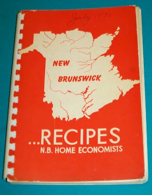 New Brunswick Canada Home Economics Association Cookbook 1970 - Image 1 of 4