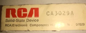 Amplificador Operacional RCA CA3029A IC/Nuevo en Orig. paquete/paquete DIP de 14 pines - Imagen 1 de 5