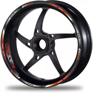Suzuki GSX-R1000 Motorcycle Wheel Decals Rim Stickers GSXR 1000 Red Black Grey - Picture 1 of 2