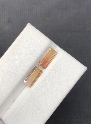 Turmalina naranja claro de 2,45 quilates pieza de gema facetada de la mejor calidad de África Foto 1 de 4