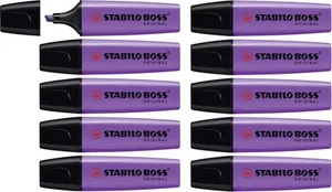 STABILO Marcador fluorescente BOSS ORIGINAL - Caja con 10 unidades color lavanda - Imagen 1 de 7