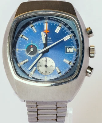 OMEGA SEAMASTER CHRONOGRAPH 176.005 LEMANIA 1040 VINTAGE JEDI AUTOMATIC WATCH - Image 1 of 4