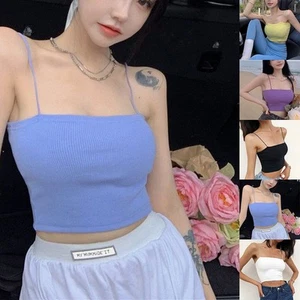Spring Summer Womens Xiamei Backless Top with Slim Fit and Spaghetti Straps - Picture 1 of 18