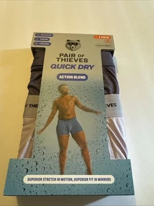 Pair Of Thieves Quick Dry Action Blend 2 Boxer Brief - Picture 1 of 8