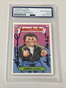 Signed Happy Days Henry Winkler Fonzie The Fonz Spoof 2023 GPK PSA DNA Auth - Picture 1 of 3