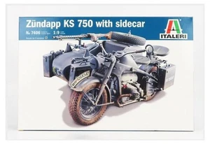 ITALERI 7406 1/9 Zundapp KS750 With Sidecar - Picture 1 of 2