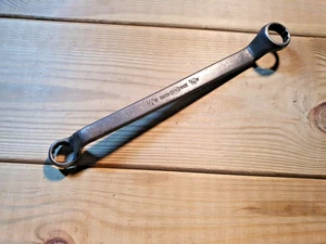 Vintage Brenco 1/4W x 5/16W Ring Spanner Old Engineering Hand Tools Mechanic - Picture 1 of 4