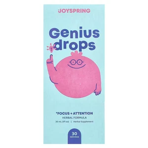 JoySpring, Genius Drops, Focus + Attention, 1 fl oz (30 ml), Ablaufdatum: 04/2027 - Bild 1 von 3