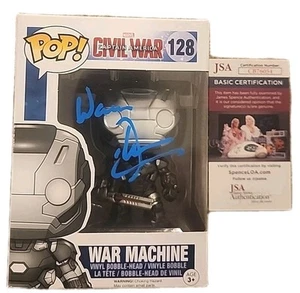 MÁQUINA DE GUERRA FUNKO POP FIRMADA POR DON CHEADLE INSCRIPCIÓN CAPITÁN MARVEL JSA #CB76054 - Imagen 1 de 4