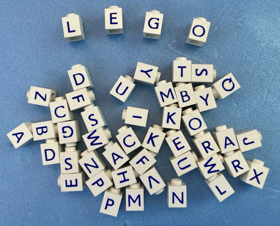 Bulk Lot Of 1970s 80s Lettered Lego Pieces From Various Lego sets - image 1 of 1