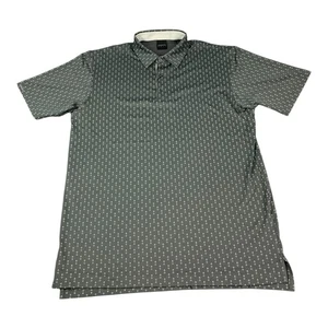Dunning Golf Performance Polo Shirt, Coolmax, Gray, Men’s Size Large, NEW - Picture 1 of 11