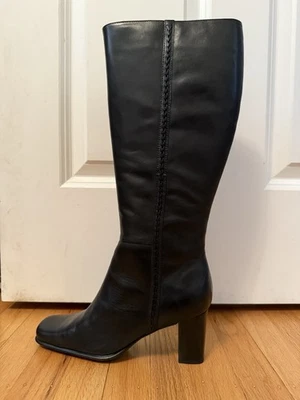 Botas de couro preto St. James Bay Rosalie – femininas tamanho 7M - Imagem 1 de 4