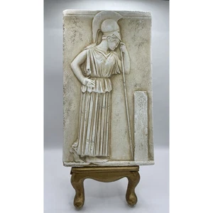 Bas-Relief of the Thoughtful Athena Pensive/Mourning Greek Museum Replica Plaque - Picture 1 of 9