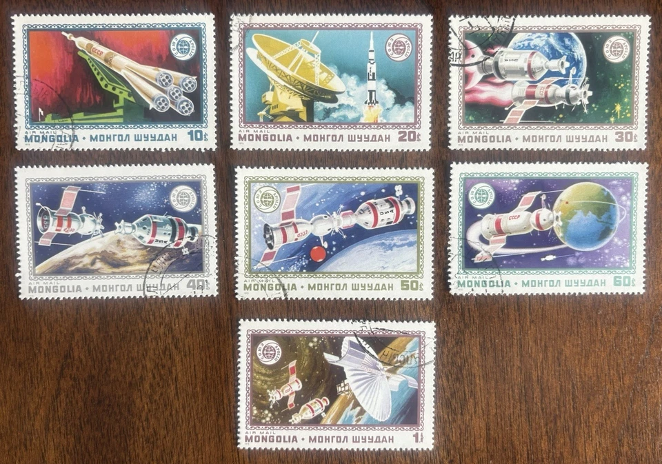 Mongolia: 1975. Proyecto Apolo-Soyus. SC #C69-C75 Juego completo de 7 #03-08222 Foto 1 de 1