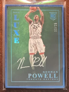 Norman Powell 2015-16 Luxe Blue Metal Rookie Auto 11/25 #LX-NPW Toronto Raptors - Picture 1 of 2