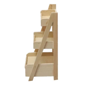 Doll House Furniture Miniature Flower Rack Stand Micro Scene Child - Picture 1 of 12