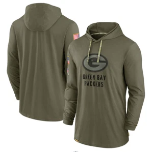 Herren Green Bay Olive 2022 Salute to Service Tonal Pullover Hoodie - Bild 1 von 4