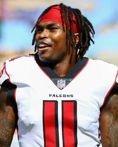 Foto de fútbol americano de la NFL retrato de Julio Jones Atlanta Falcons 8x10 - Imagen 1 de 1