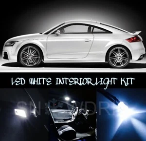 For AUDI TT MK2 8J 07-14 LED XENON BRIGHT WHITE INTERIOR LIGHT BULBS KIT UPGRADE - Bild 1 von 1