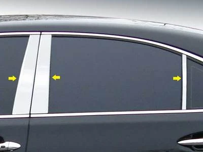 Stainless Chrome Pillar Posts 6PCS QAA Window Trim FOR Lexus LS 2001-2006 - Image 1 of 4