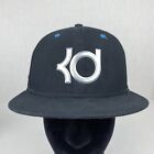 Nike Kevin Durant "Kd" 7 True Hat Black With Silver Logo Orange Excellent Cond