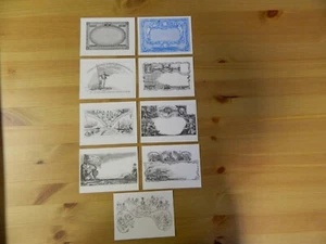 1980 9 X POSTALES DE REVISTAS DE COLECCIÓN DE SELLOS - SIN USAR - EN MUY BUEN ESTADO - Imagen 1 de 12