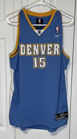 Carmelo Anthony Authentic Reebok Denver Nuggets Jersey Size Youth Xl Stitched Cover