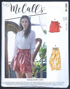 NEW/UNCUT M8118 McCall's Pattern Misses Shorts, Pants and Belt (Sizes XS-MD) - Picture 1 of 2