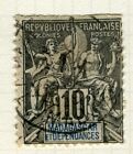 FRANCE; COLONIES MADAGASCAR 1896 early Tablet type issue fine used 10c. value