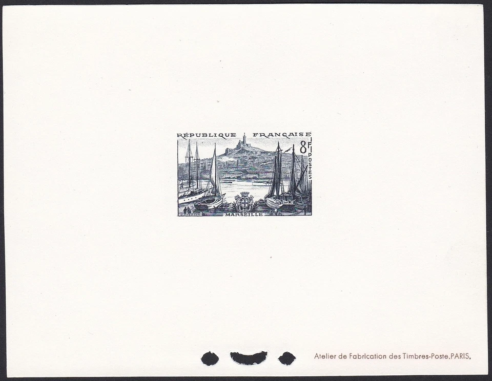 France Sc775 Tourism, Ship, Boat, Marseille, Deluxe Proof - Image 1 of 1