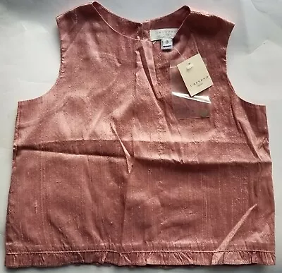 NWT Calypso (Christiane Celle) Enfant Girls 100% Silk Sleeveless Top Sz 8 Pink - Image 1 of 4