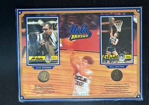 UCLA Bruins John Wooden & Bill Walton Signed 12x16 Board PSA Authenticated - Picture 1 of 3