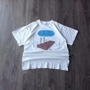 Vintage Off The Mark Shirt Herren L weiß Comic Strip Mark Parisi Musik lustig 90er - Bild 1 von 8