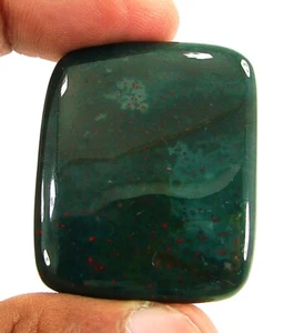87.75 CT Natürlich Grün Heliotrop Lose Edelstein Cabochon Drahtgeflecht Stein - Picture 1 of 2