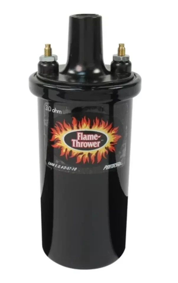 Pertronix Flame Thrower Ignition Coil Black Oil Filled 3 Ohm 40000 Volt 40511 - Image 1 of 1