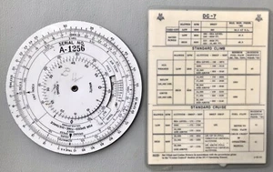 Vint American Airlines Navigational Computer DC-7  7BF /Operation Laminated Card - Picture 1 of 6